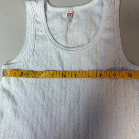 Vintage 80's Youth Size 8-12 Lot of 4 Tank Tee Undershirts White - Picture 12 of 15